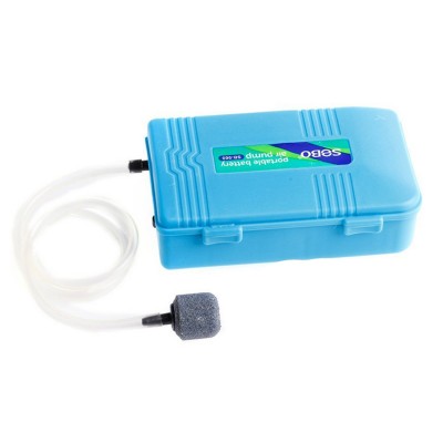 Φορητή Αεραντλία / Οξυγονωτής Ενυδρείου Sobo με Μπαταρίες 120L/h - Portable Battery Aquarium Air Pump