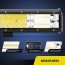 Αδιάβροχος Προβολέας CREE LED με 96LED - 288W - Μπάρα Αυτοκινήτου - Φορτηγού Κοντινού & Μακρινού Φωτισμού - Ψυχρό Φως 12V & 24V