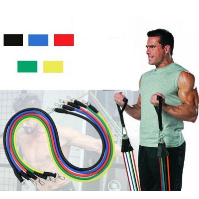 Σύστημα Εκγύμνασης Με 5 Λάστιχα Power Resistance Bands JT-003