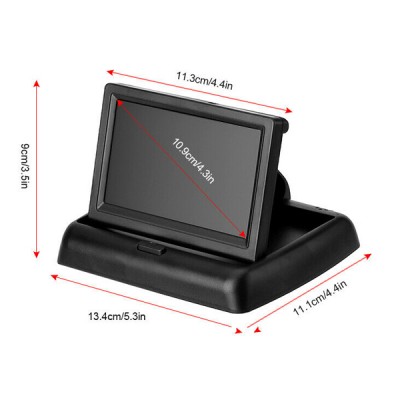 Αναδιπλούμενη Οθόνη Αυτοκινήτου 4.3' TFT Monitor – 054810 – OEM