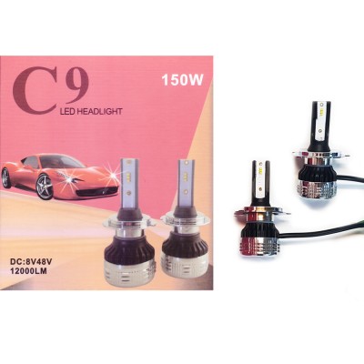 C9 Λαμπτήρες Φώτα Αυτοκινήτου CREE LED Kit 12000LM - 6000Κ - 150W - CAN BUS 2 τεμάχια