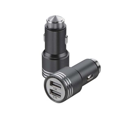 Φορτιστής Αυτοκινήτου 3.1Α με 2x Θύρες USB και Θραύστης Κρυστάλλων