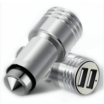 Φορτιστής Αυτοκινήτου 3.1Α με 2x Θύρες USB και Θραύστης Κρυστάλλων