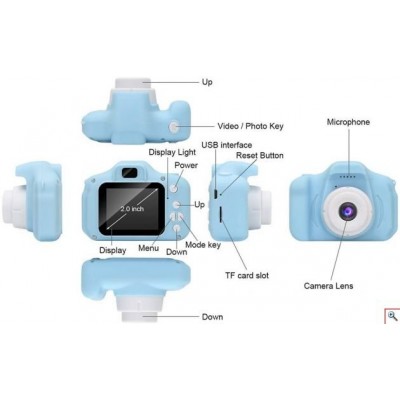 Παιδική Μίνι ψηφιακή Φωτογραφική Μηχανή/Κάμερα HD Επαναφορτιζόμενη