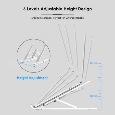 Πτυσσόμενη Φορητή Βάση Λάπτοπ με 6 Διαφορετικές Κλίσεις - Cooling Laptop Pad