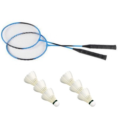Σετ Badminton με 2 Ρακέτες και 6 Μπαλάκια Φτερού