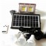 Τηλεχειριζόμενο Ηλιακό Σύστημα Φωτισμού & Φόρτισης με Πάνελ 3,5W, Μπαταρία, Φωτιστικό - Προβολέα 400LM + 3 Λάμπες LED 150 Lumens GD-11