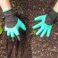 Γάντια Κήπου με Νύχια για Σκάψιμο Garden Genie Gloves