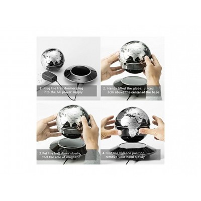 Μαγνητική Αιωρούμενη Υδρόγειος Σφαίρα Με Φωτιζόμενη Βάση- Magnetic Levitation and Rotation Globe