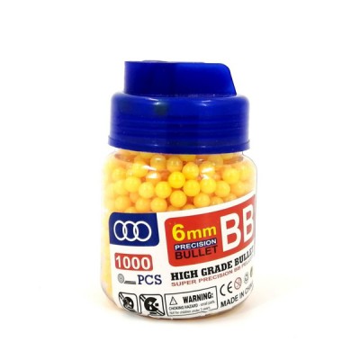 Πλαστικές Μπίλιες 6mm για Αεροβόλα Όπλα 1000 τεμ - BB BULLETS