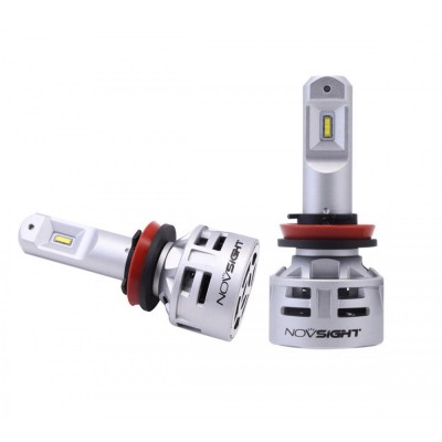 H11 2x Λαμπτήρες LED 10000LM (2x5000lm) 6500K 60W (2x30w) IP68 A386 N9 NOVSIGHT Λάμπες Αυτοκινήτου 12-24V