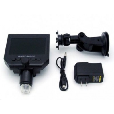 Ψηφιακό Επαναφορτιζόμενο Μικροσκόπιο 600x με Οθόνη 4.3" & Κάμερα 3.6MP