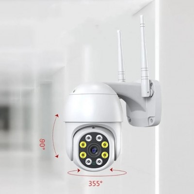 Αδιάβροχη Camera JORTAN 8170QJ WiFi IPC360με Tracking Motion, Αμφίδρομη επικοινωνία, Νυχτερινή Λήψη και ειδοποίηση μέσω Μηνυμάτων