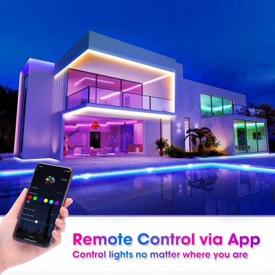Αδιάβροχη Αυτοκόλλητη SMART Wi-Fi Ταινία LED 5050RGB 5m