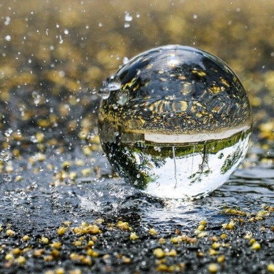 Επαγγελματική Lensball Σφαίρα Φωτογράφισης 80mm με Κρυστάλλινη Βάση για Μοναδικές Λήψεις -ΟΕΜ