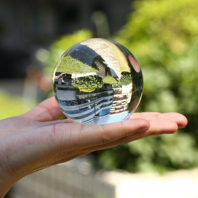 Επαγγελματική Lensball Σφαίρα Φωτογράφισης 80mm με Κρυστάλλινη Βάση για Μοναδικές Λήψεις -ΟΕΜ