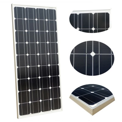Φωτοβολταϊκό Πάνελ 100W, 17.6V Μονοκρυσταλλικός Συλλέκτης Solar Panel BAO με Πλαίσιο Αλουμινίου