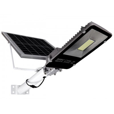 60W Ηλιακός Solar Προβολέας Αδιάβροχος 132 SMD 6000K 5400LM με Φωτοβολταϊκό Πάνελ, Τηλεχειριστήριο και Χρονοδιακόπτη IP67 FO-660 FOYU