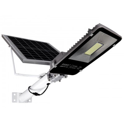 Ηλιακός Solar Προβολέας Αδιάβροχος 60W 132 SMD 6000K 5400LM με Φωτοβολταϊκό Πάνελ, Τηλεχειριστήριο και Χρονοδιακόπτη IP67 FO-660 FOYU