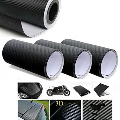 Αυτοκόλλητες Ταινίες 3D CARBON 7x500 cm Σετ 3 Τμχ - Air Channel Carbon Sticker