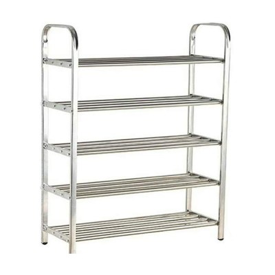 81x61.5x23cm Μεταλλική Παπουτσοθήκη - Stand με 5 Ράφια  για Αποθήκευση 15 Ζευγαριών Παπουτσιών