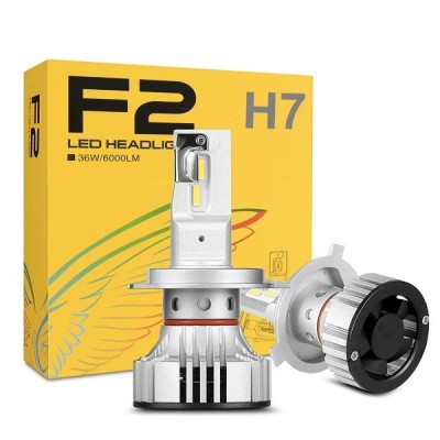 H7 Φώτα 12.000LM Αυτοκινήτου CREE LED Kit  - 6000Κ - 72W - CAN BUS 2x6000lm