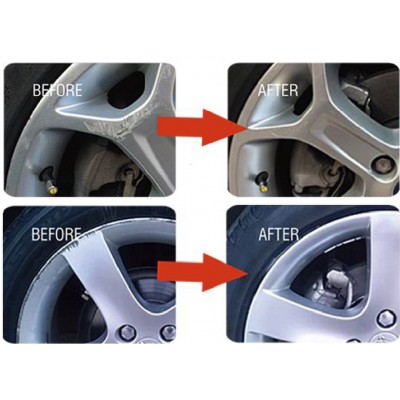 LocBondso Κιτ Επισκευής Ζάντας Αλουμινίου Ασημί – DIY Alloy Wheel Repair Kit