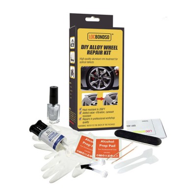 LocBondso Κιτ Επισκευής Ζάντας Αλουμινίου Ασημί – DIY Alloy Wheel Repair Kit