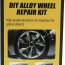 LocBondso Κιτ Επισκευής Ζάντας Αλουμινίου Ασημί – DIY Alloy Wheel Repair Kit