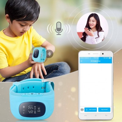Παιδικό Ρολόι με Ενσωματωμένο Σύστημα Εντοπισμού GPS & Κουμπί Κλήσης SOS Γαλάζιο