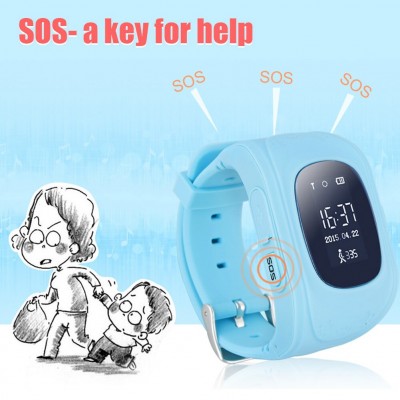 Παιδικό Ρολόι με Ενσωματωμένο Σύστημα Εντοπισμού GPS & Κουμπί Κλήσης SOS Γαλάζιο