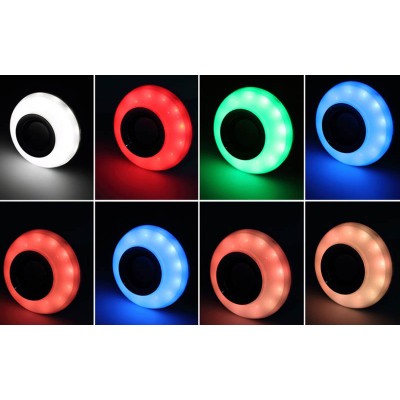 Λάμπα LED RGB & Ηχείο Bluetooth Multimedia Speaker που Αλλάζει Χρώματα & Παίζει Μουσική Λευκό OEM