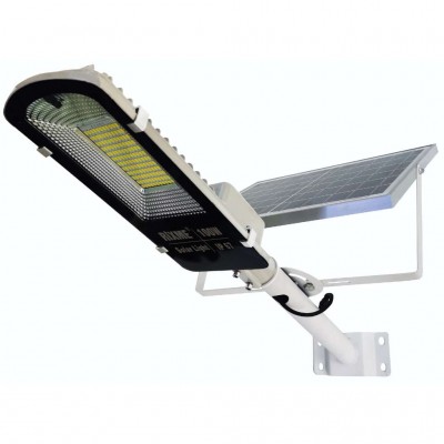 Ηλιακός Προβολέας Δρόμου 100W Solar Street Light RIXME RZ-6610 - Φωτιστικό Εξωτερικού Χώρου με Φωτοβολταϊκό Πάνελ