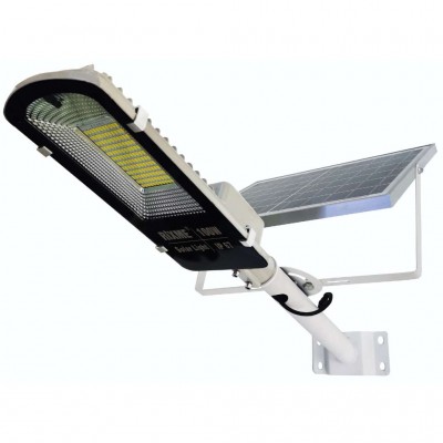 100W Ηλιακός Προβολέας Δρόμου Solar Street Light RIXME RZ-6610 - Φωτιστικό Εξωτερικού Χώρου με Φωτοβολταϊκό Πάνελ