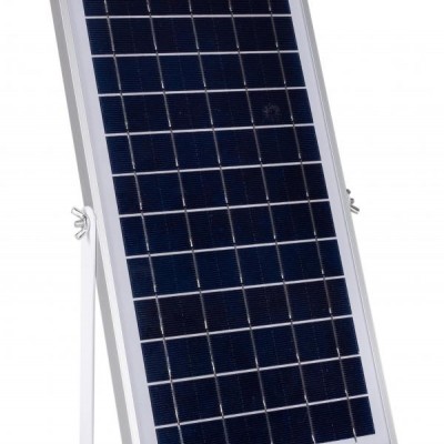 Αδιάβροχος Ηλιακός Προβολέας 15W με Φωτοβολταϊκό Πάνελ, Τηλεκοντρόλ & Χρονοδιακόπτη - Solar Panel