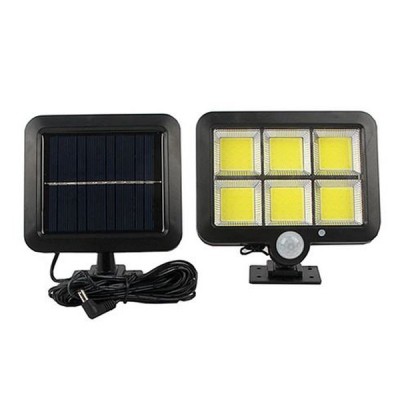 Ηλιακός Προβολέας Τοίχου 3 COB LED με Ανιχνευτή Κίνησης, Φωτοκύτταρο & Πάνελ Φόρτισης FX-583 - Solar Panel Led Light - Motion Sensor