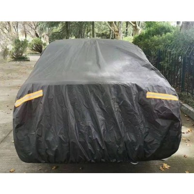 Αδιάβροχη Μαύρη Προστατευτική Κουκούλα Αυτοκινήτου με Επίστρωση Αλουμινίου CarSun C1818 430x160x120εκ