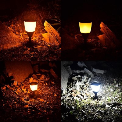 Hoppline Σετ Ηλιακά Χωνευτά Αυτόνομα Φώτα LED Ψυχρού Φωτισμού Κήπου - Χώματος 4 τμχ με Φωτοκύτταρο