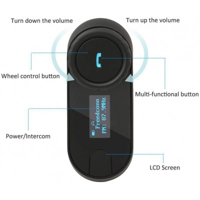 Σύστημα Ενδοεπικοινωνίας Bluetooth με οθόνη LCD  – TCOM-SC
