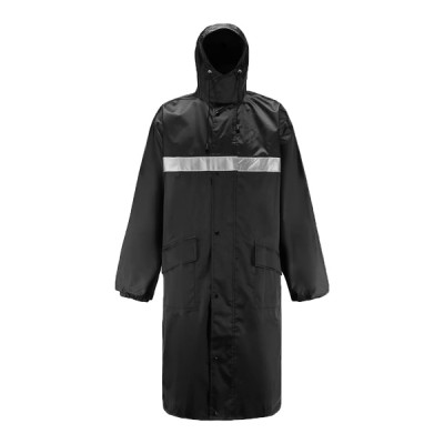 Μακρύ Αδιάβροχο με Κουκούλα One Size Black Raincoat 34706