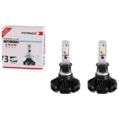 H1 Σετ 2 Τεμάχια Led Λάμπες W3 Αυτοκινήτου SMD 48W 5000lm - Led Headlight