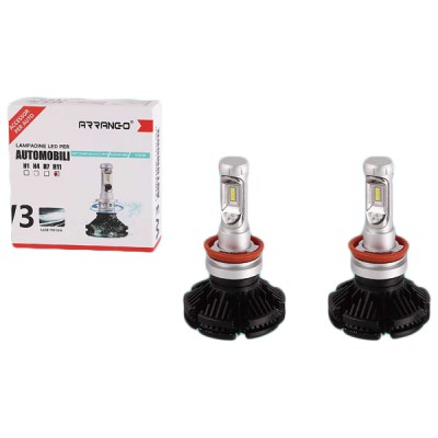 H11 Σετ 2 Τεμάχια Led Λάμπες W3 Αυτοκινήτου SMD 48W 5000lm - Led Headlight