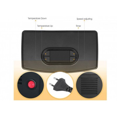 Mini Τζάκι Αερόθερμο με Εφέ Φλόγας–Flame Heater 1000W