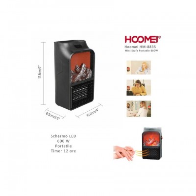 Hoomei HM-8835 Αερόθερμο Τολιχου 600W