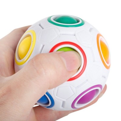 Fidget Anti-Stress Ball - Αγχολυτικό Παιχνίδι - Mini Magic Rainbow Ball Football