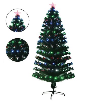 Deluxe Αυτοφωτιζόμενο Χριστουγεννιάτικο Δέντρο 150εκ με Πολύχρωμα Led με 180 Κλαδιά