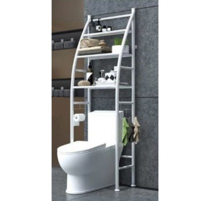 Μεταλλική Ραφιέρα Μπάνιου 3 Επιπέδων  Sail Toilet Rack Stainless Steel  Λευκή