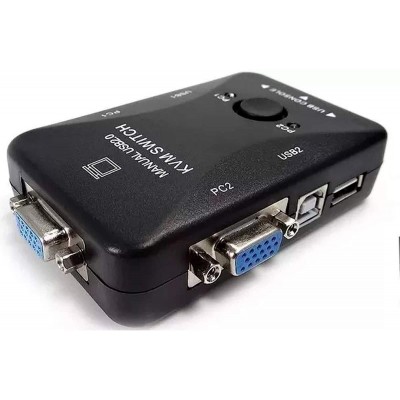 Επιλογέας VGA 2 PC σε 1 Οθόνη & Παράλληλη Σύνδεση με USB, Πληκτρολόγιο, Ποντίκι & Flash Memory