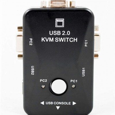 Επιλογέας VGA 2 PC σε 1 Οθόνη & Παράλληλη Σύνδεση με USB, Πληκτρολόγιο, Ποντίκι & Flash Memory