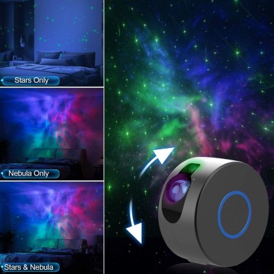 Nebula Star Projector 2.0 | Προτζέκτορας Αστεριών Galaxy Κινούμενου Νεφελώματος 8 Προβόλων / Χρωμάτων LED OEM